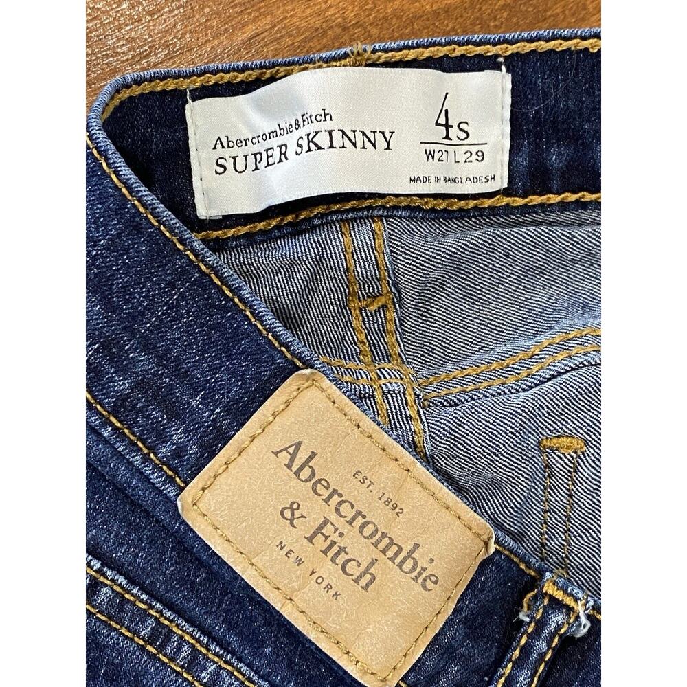 Abercrombie & Fitch Jeans Womens Sz.4S Super Skinny Dark Wash Denim